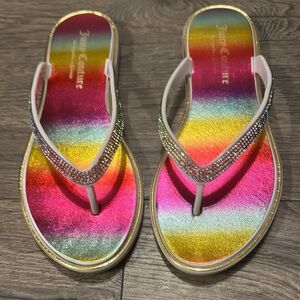 Juicy Couture Women's Rainbow Flip Flops